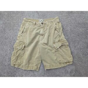 American Eagle Outfitters Cargo‎ Shorts Mens 32 Beige 100% Cotton Twill